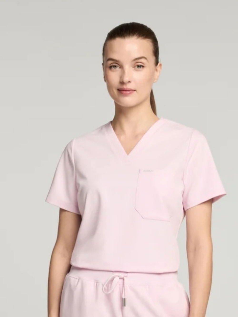 Jaanuu Blushing  Pink Scrub Top
